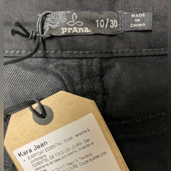 NWT Prana Kara Jeans Black Out Women’s Size 10 - Picture 6 of 16
